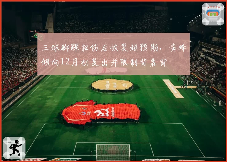 三球脚踝扭伤后恢复超预期，黄蜂倾向12月初复出并限制背靠背