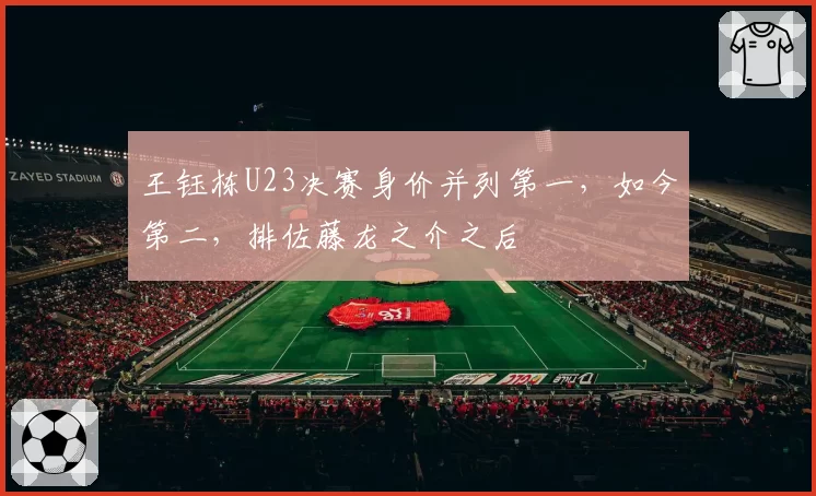 王钰栋U23决赛身价并列第一,如今第二,排佐藤龙之介之后